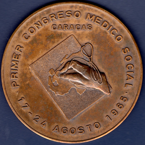 Medalla Xx Aniversario Primer Congreso Medico Social 1965