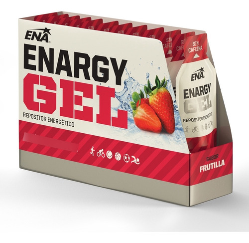 Ena Sport Enargy Gel Repositor Energético Sabor Frutilla 12u