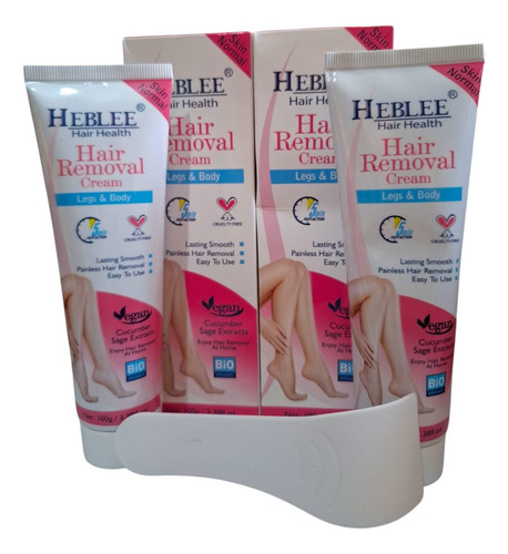 Pack De 2 Heblee Crema Depilatoria Todo El Cuerpo 100ml