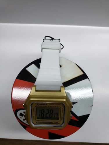 Relógio Digital Branco Xgames Original Quadrado Envio Rápido