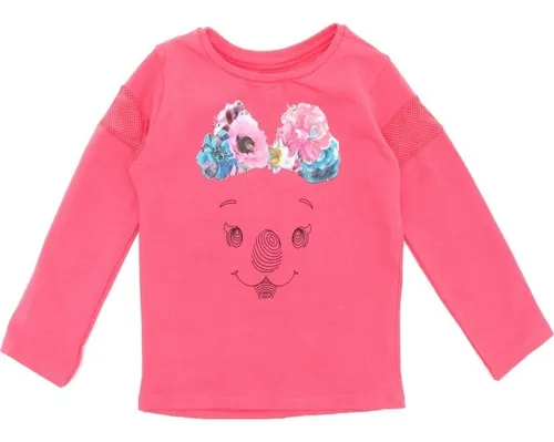 Blusa Lilica Ripilica Manga Longa Menina Rosa Nova Parcelamento