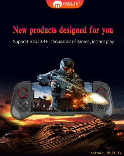 Savefree Gamepad Mocute 060 Bluetooth Dual Joystick Android Negro