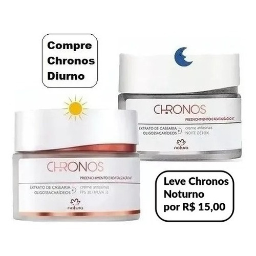 Natura Chronos Creme Antissinais 50g - Desconto + Brinde