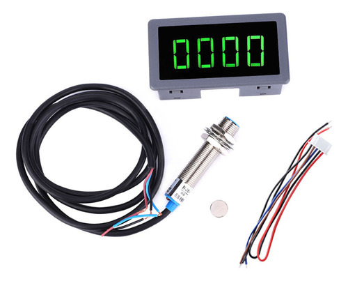 Medidor De Revoluciones Del Motor, Tacómetro Led Verde De 4