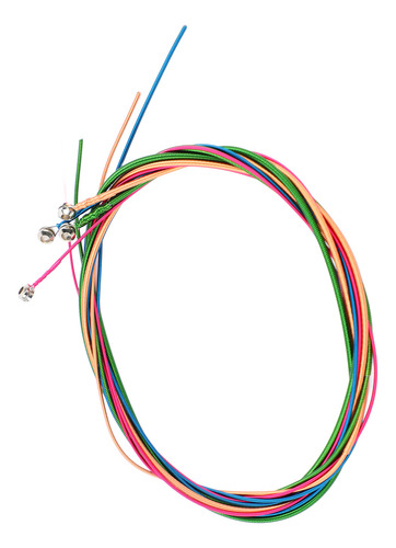 Juego De 4 Cuerdas De Colores Para Bajo Eléctrico, Acero Ino