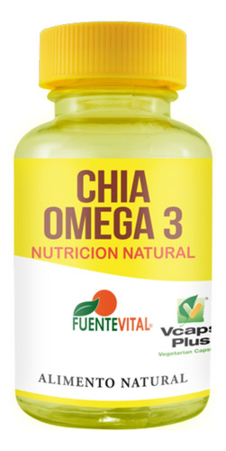 Chía Omega 3 Cápsulas - Colesterol - Estreñimiento - X 1