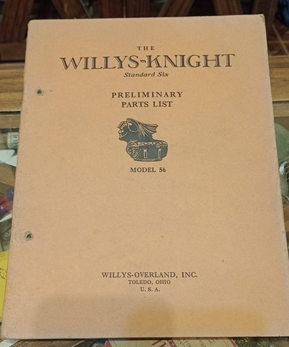  Catalogo Original Willys-knight Standard Six 56 