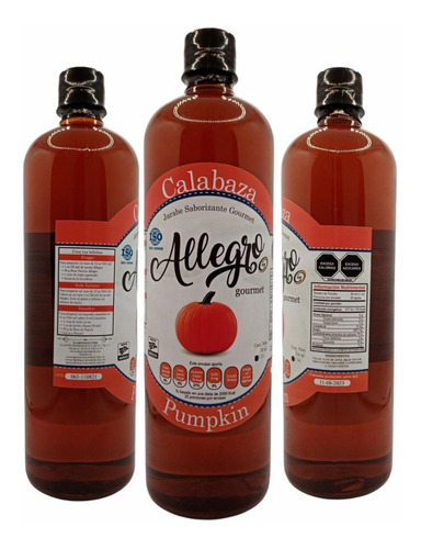 Jarabe Saborizante Sabor Calabaza 1 Lt Allegro Ingredients