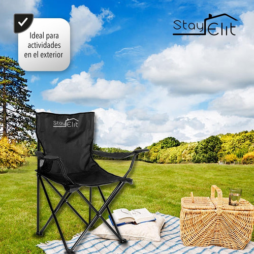 Imagen 5 de 5 de Silla Plegable Playa Camping Incluye Funda Y Portavaso