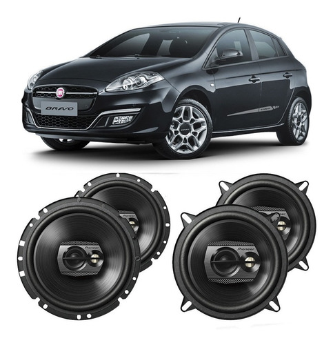 Auto Falante Fiat Bravo 2015 A 2016 Pioneer 200w Rms