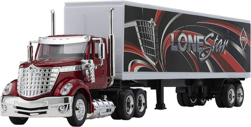 International Lonestar Tractor Trailer Play Toy Truck V...