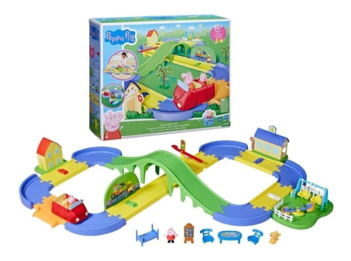 Peppa Pig Pista Peppa En La Ciudad Pista Ajustable De Hasbro