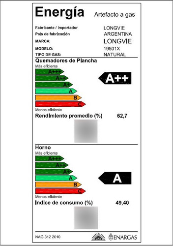 Imagen 7 de 10 de Cocina A Gas Longvie 19501x 56cm Inox Encendido Una Mano