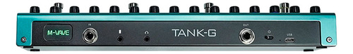 Pedaleira para Guitarra M-vave Tank G cor azul-turquesa