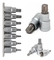 Comprar Jogo De Soquetes Bits Torx T20 A T55 Encaixe 1u002F2  Com 7 Pçs.