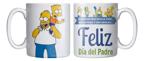 Tazón Día Del Padre Simpsons Feliz Día Del Padre Grafimax