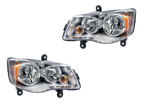 Par Faros (de Calidad) Chrysler Town Country 08-16 Depo