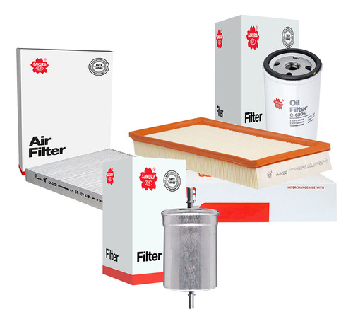 Kit Filtros Aceite Aire Gasolina Cabina Tt 1.8l 2000 A 2006