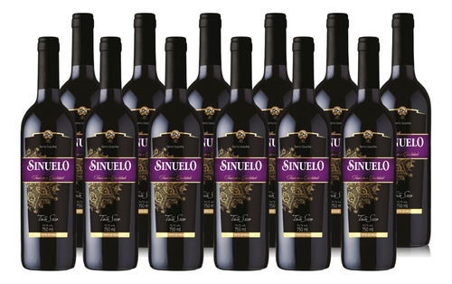 Vinho Sinuelo Tinto Seco Serra Gaúcha Caixa C/ 12 Garrafas