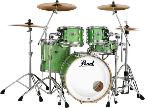 Batería Pearl Masters Maple Complete Mct904xep De 4 Cuerpos Color Absinthe Sparkle