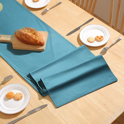 Camino De Mesa Mantel Color Sólido Decoración 33 * 180cm