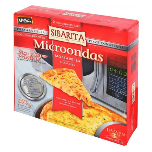 Pizza Sibarita Microondas X2 Unidades