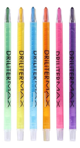 Driliter Max 6 Piezas Multicolor, Paquete 6