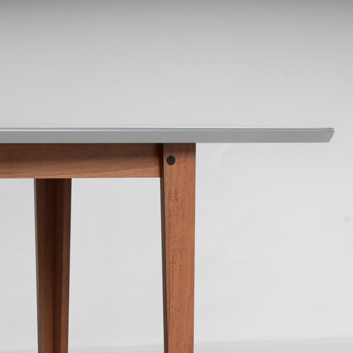 Mesa Oval 6 Lugares 1,8m Tampo Vidro E Mdf Tiê Cabecasa Wt