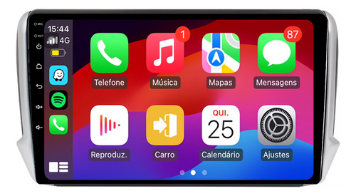 Multimidia Peugeot 208 14/18 9p Android Auto Carplay 32gb