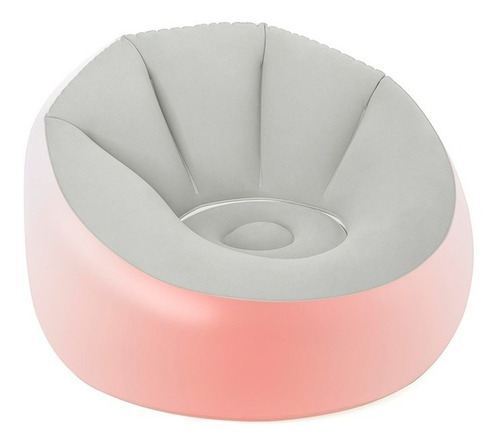 Sillón Inflable Puff Con Iluminación Luz Led Bestway Color Gris