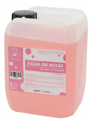  Agua De Rosas Con Agua De Hamamelis Tónico Facial 5 Litros Tipo De Piel Hidratante