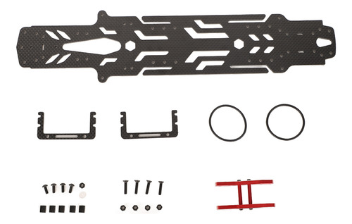 Placa De Chasis De Coche Rc Negra, Negra, Estrecha, Vertical