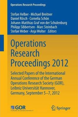 Libro Operations Research Proceedings 2012 - Marc Steinbach