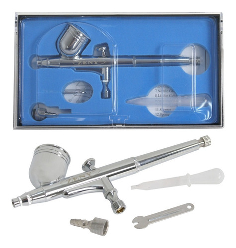 Imagen 7 de 7 de Kit 3 Aerografos Profesional Compresor Master Rudo