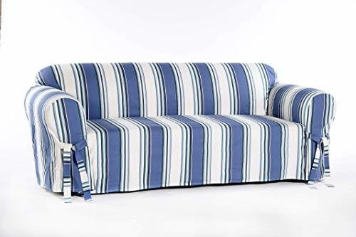 Classic Slipcovers Printed Classic Stripe Canvas Lovese