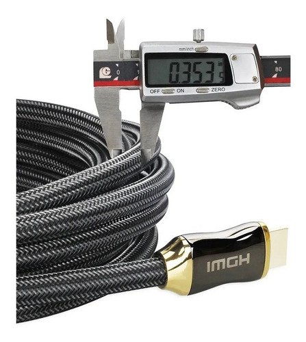 Imagen 2 de 8 de Cable Hdmi 4k Gold 10 Metros Premium Tv Lap Xbox Ps4 Ps3 Ps5