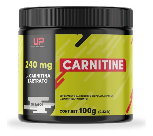 Ultra Pure Supps Carnitina 100g 400servs Sfn