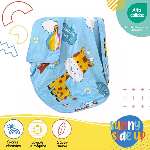 Manta Infantil De Dibujos Animados Colcha Infantil Verano Animal Print Jirafa Con Arbol