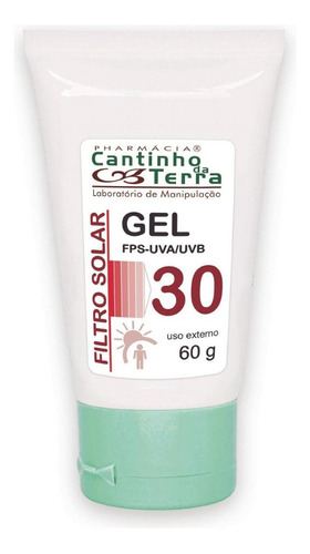 Filtro Solar Em Gel Fps 30 Com 60g