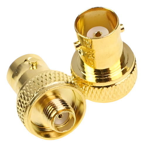 2pcs Sma Jack Hembra A Bnc Hembra Conector Dorado Conector C