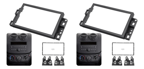 Marco De Panel De Salpicadero De 2 Radios De Coche De 2 PuLG