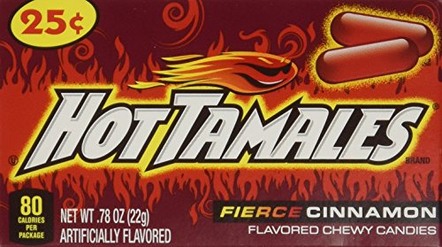 Hot Tamales-24ct-individual Mini Boxes Hot Cinnamon Flavor- 