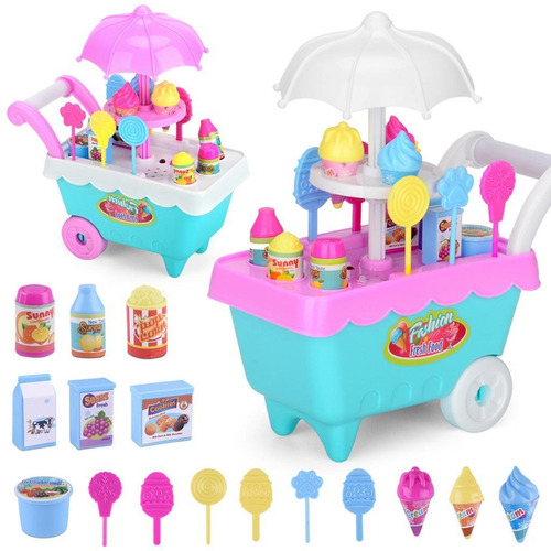 Juguete De Imitación Tienda De Helados Con Luces