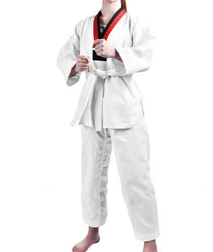 Disfraz De Karate De Algodón Completo Uniforme De Taekwondo