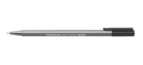 Staedtler Triplus Fineliner Black 0.3mm - Pack of Six