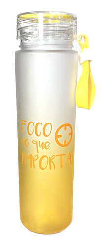 Garrafa De Água Fosca Plástico Decorada C/alça500ml