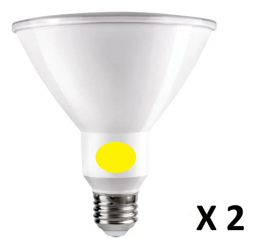 Bombillo Led Par38  Amarillo -  20w  /  85v-265v /2 Unidades