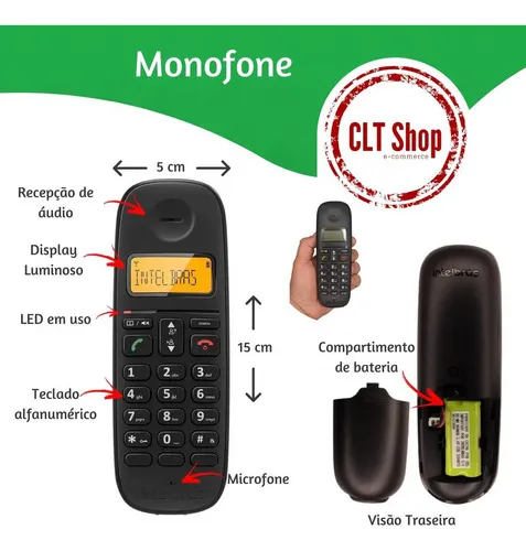 Combo oficial de intercomunicador y candado para teléfono fijo inalámbrico