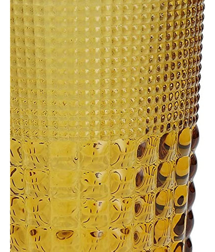 Vaso Fortessa D&v Malcolm Amber Ice Beverage 15oz 440ml 6pzs Color Naranja Oscuro