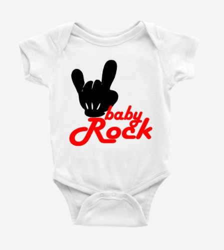 Body Bebé Rockero Mano Rock Banda Baby Algodón Pilucho